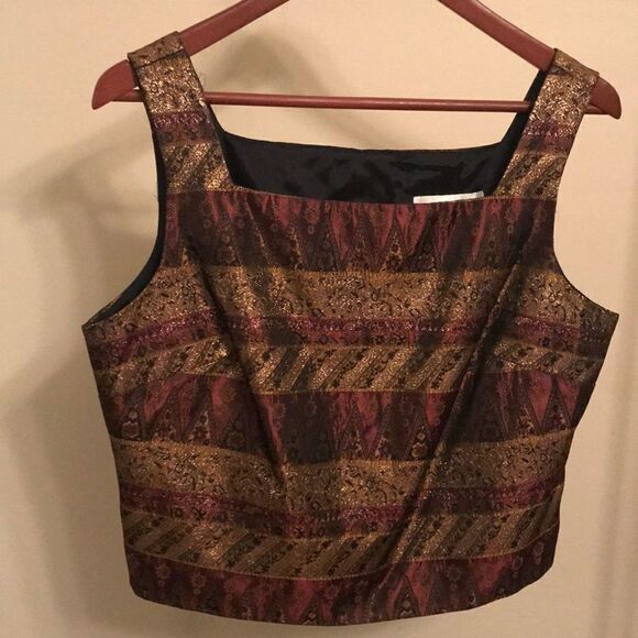 J.R. Nites Petite Fitted Evening Tank - Size 14P - Picture 1 of 5